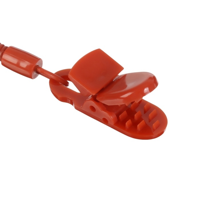 Соска - пустышка ортодонтическая, силикон, +6 мес., с держателем, цвет вишневый Соска - пустышка ортодонтическая, силикон, +6 мес., с держателем, цвет вишневый