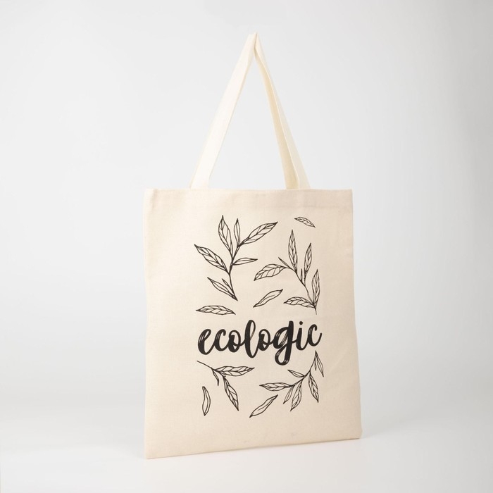 Шопер Ecologic без молнии, без подкладки, бежевый Шопер Ecologic без молнии, без подкладки, бежевый