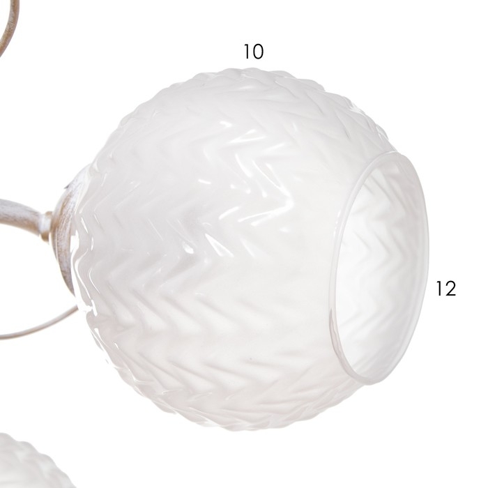 Люстра Люстра "Амелия" 5х60вт Е27 бело золотой 46х46х22см