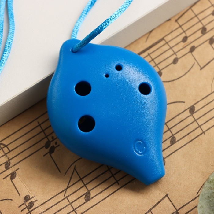 Окарина Music Life 6 отверстий, синяя, 6,7 х 4 х 3,2 см Окарина Music Life 6 отверстий, синяя, 6,7 х 4 х 3,2 см