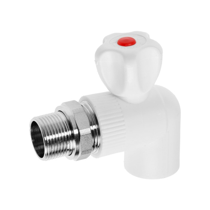 Кран радиаторный MeerPlast, 25x3/4 Кран радиаторный MeerPlast, 25x3/4", полипропиленовый, угловой