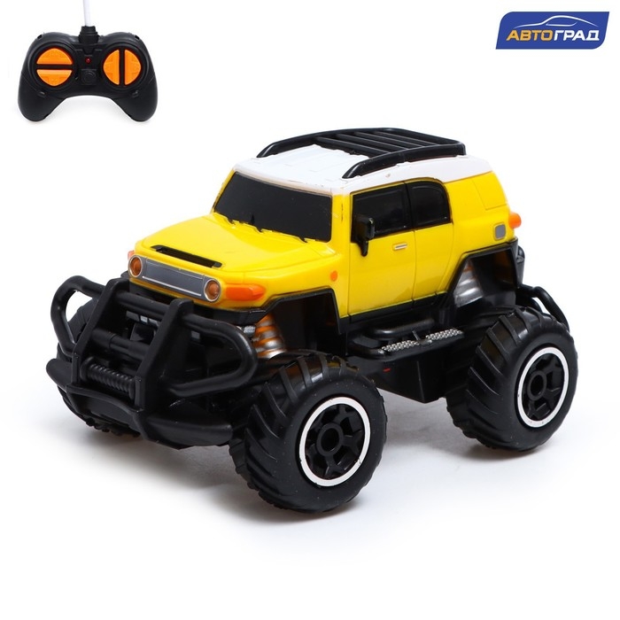 Джип радиоуправляемый «Крузер», работает от батареек, цвет жёлтый Джип радиоуправляемый «Крузер», работает от батареек, цвет жёлтый
