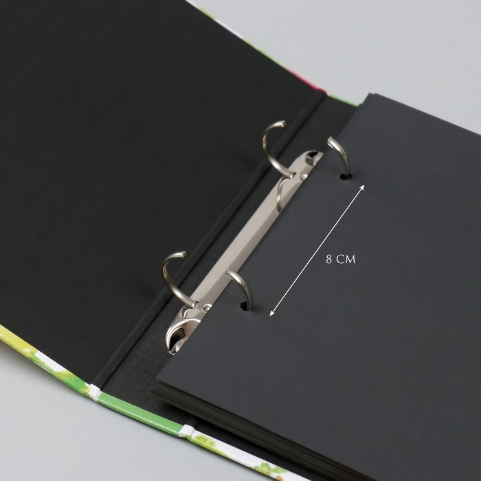 Фотоальбом 25 листов (наклейки+кольца)  Фотоальбом 25 листов (наклейки+кольца) "Фрукты. Привет, лето!" 19х27х3 см