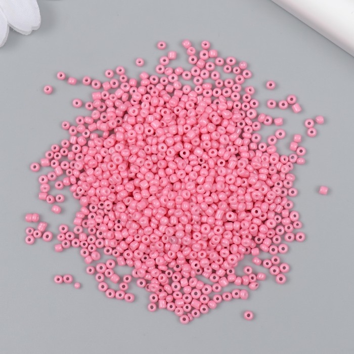 Бисер стекло 12/0  Бисер стекло 12/0 "Светло-розовый" яркий 450 гр