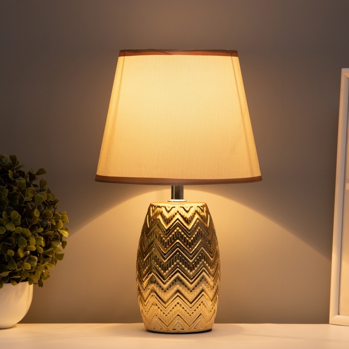 Настольная лампа Настольная лампа "Либра" Е14 40Вт золото 20х20х34 см