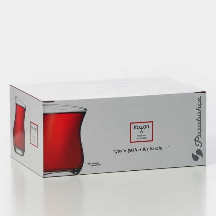 Набор стеклянных стаканов для чая KOZAN, 180 мл, 6 шт Набор стеклянных стаканов для чая KOZAN, 180 мл, 6 шт