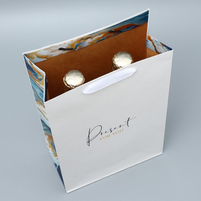 Пакет подарочный под две бутылки, упаковка, «Present for you», 35 х 20 х 9 см Пакет подарочный под две бутылки, упаковка, «Present for you», 35 х 20 х 9 см