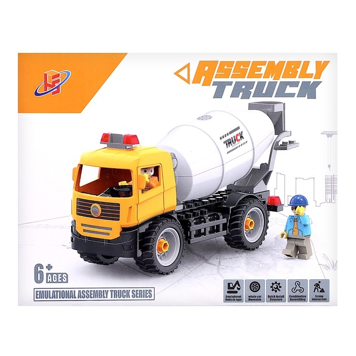 Конструктор винтовой «Бетономешалка», 67 деталей Конструктор винтовой «Бетономешалка», 67 деталей