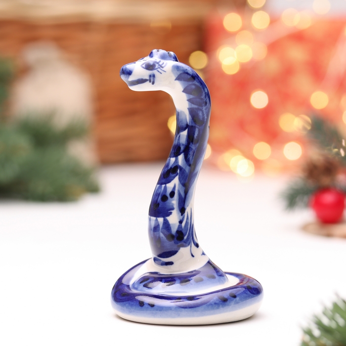 Сувенир Сувенир "Змея Дакота", гжель, 11,5 см