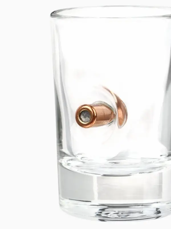 Стопки непробиваемые с пулей &laquo;С 23 февраля&raquo;, набор 2 шт., 50 мл