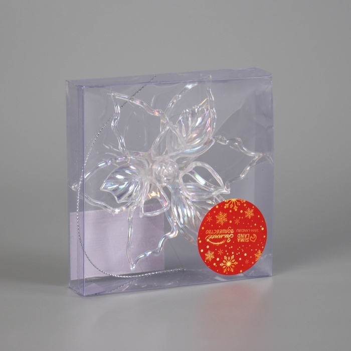 Украшение ёлочное Украшение ёлочное "Созвездие" цветок радужный, 11,5 см