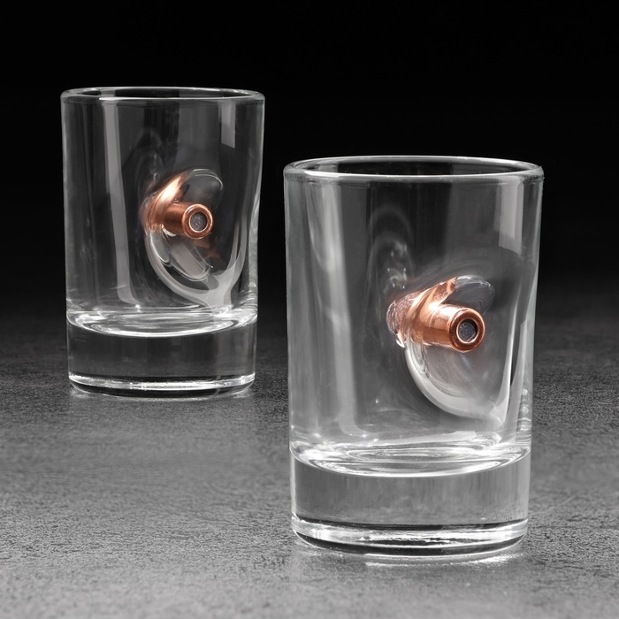 Стопки Стопки "Непробиваемые. ВМФ", 2 шт, эмблема, 250 мл