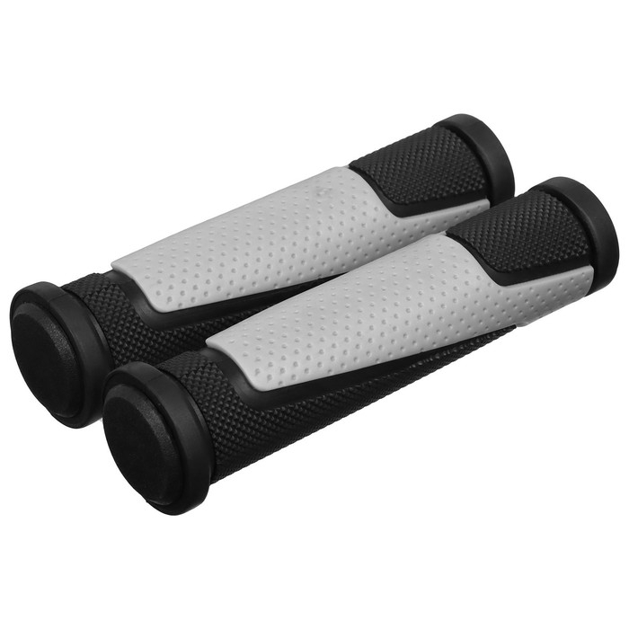 Грипсы Dream Bike, 125 мм, с барендами, цвет чёрный/серый Грипсы Dream Bike, 125 мм, с барендами, цвет чёрный/серый