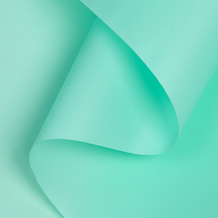 Пленка для цветов, матовая, аквамариновый, 58 см х 10 м