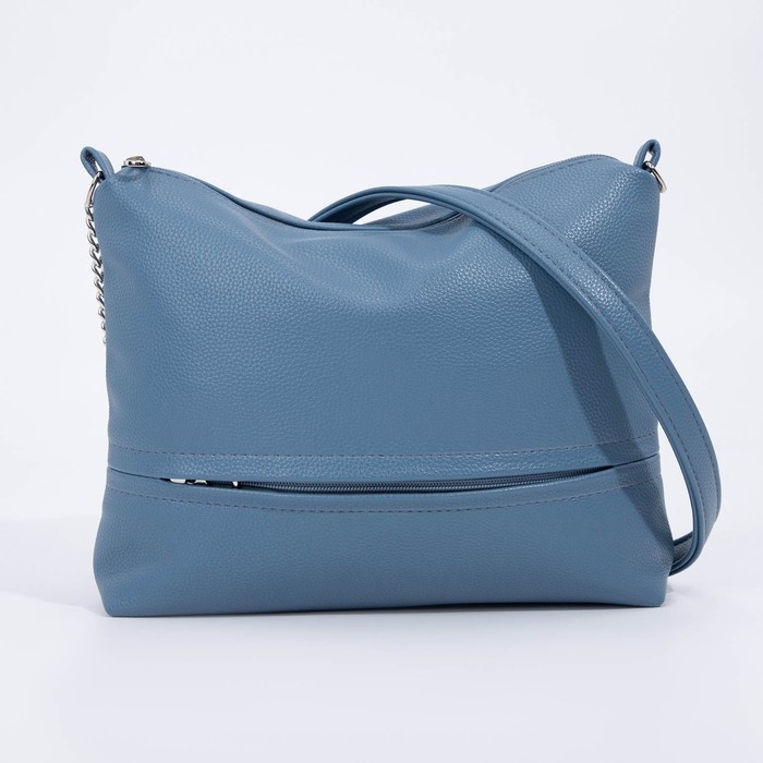 Сумка кросс-боди на молнии, цвет голубой Сумка кросс-боди на молнии, цвет голубой