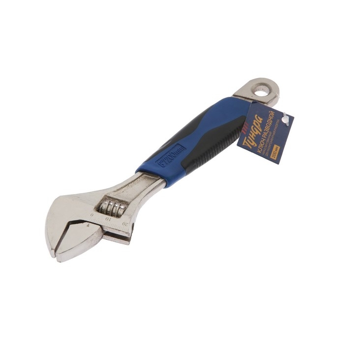 Ключ разводной ТУНДРА, двухкомпонентная рукоятка, 200 мм Ключ разводной ТУНДРА, двухкомпонентная рукоятка, 200 мм