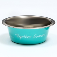 Миска стандартная "Together forever", 350 мл, мятная