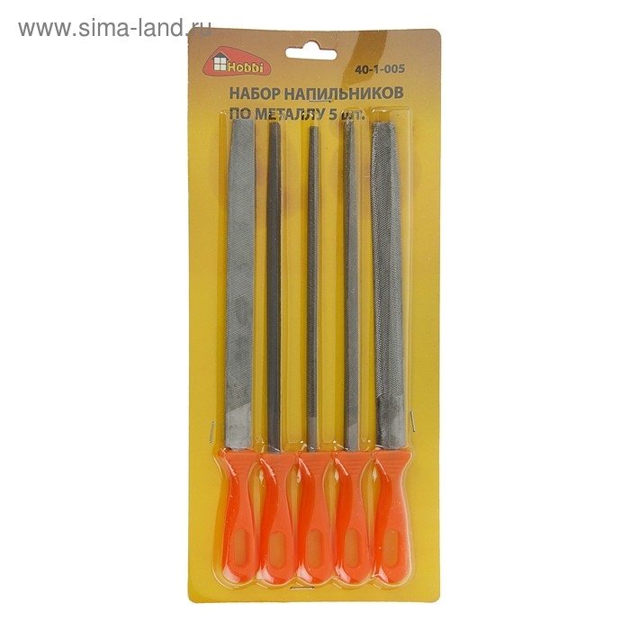 Набор Hobbi/Remocolor, напильников по металлу, 5 предметов Набор Hobbi/Remocolor, напильников по металлу, 5 предметов