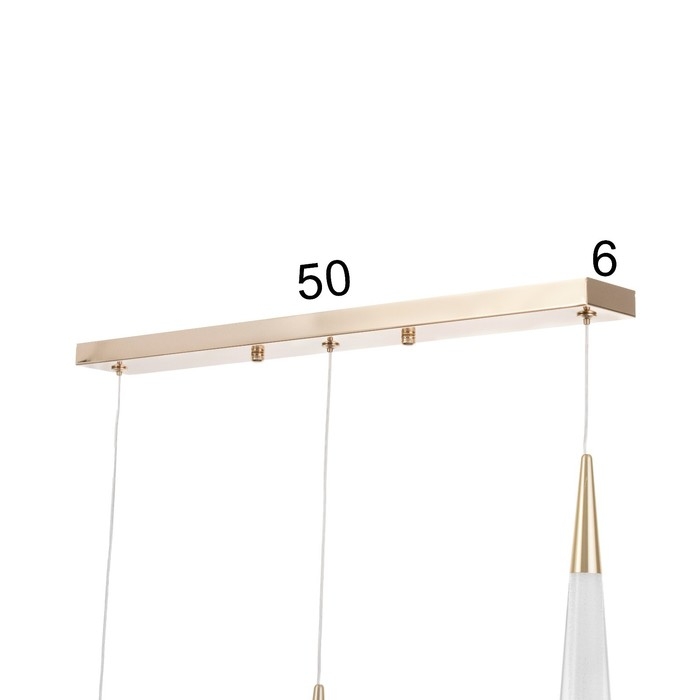 Светильник BayerLux "Галассия" 3хLED 9Вт золото 50х3,2х32-182120 см