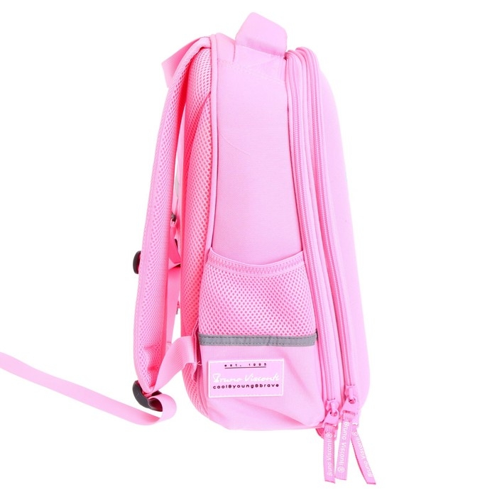 Рюкзак каркасный 38 х 30 х 20 см, + пенал, Bruno Visconti Рюкзак каркасный 38 х 30 х 20 см, + пенал, Bruno Visconti "Зефирный зайка"