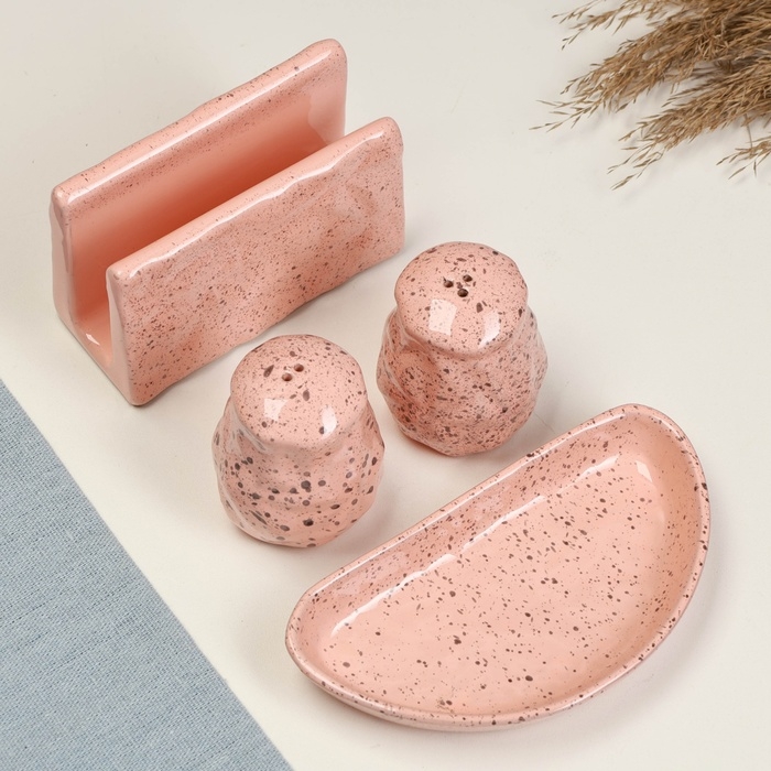 Набор для специй Набор для специй "Оригами плюс" 4 предмета, фламинго