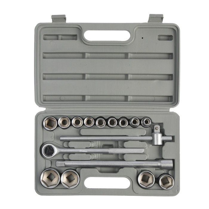 Набор инструментов в кейсе ТУНДРА, автомобильный, 1/2 Набор инструментов в кейсе ТУНДРА, автомобильный, 1/2", 17 предметов