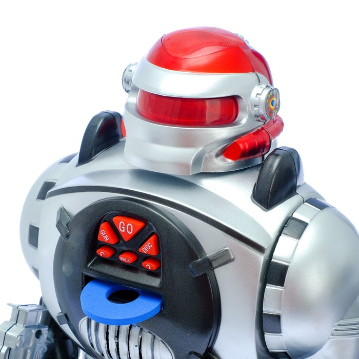 Робот радиоуправляемый «Космический боец», световые и звуковые эффекты, стреляет дисками, МИКС Робот радиоуправляемый «Космический боец», световые и звуковые эффекты, стреляет дисками, МИКС