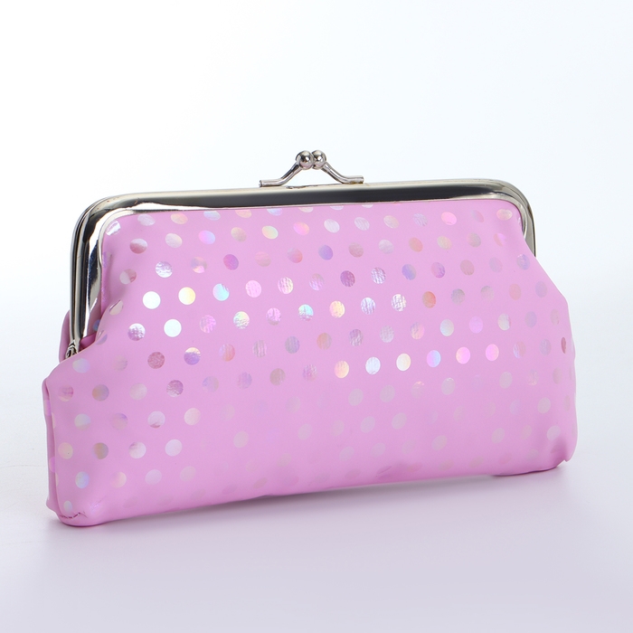 Косметичка на фермуаре, цвет розовый Косметичка на фермуаре, цвет розовый