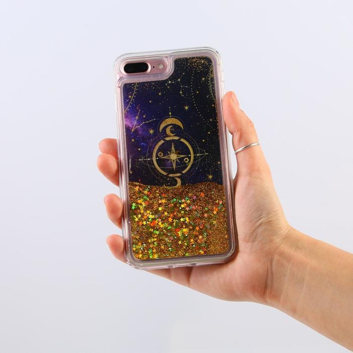 Чехол на телефон iPhone 7/8 PLUS с блёстками внутри Stars , 7,7 × 15,8 см Чехол на телефон iPhone 7/8 PLUS с блёстками внутри Stars , 7,7 × 15,8 см