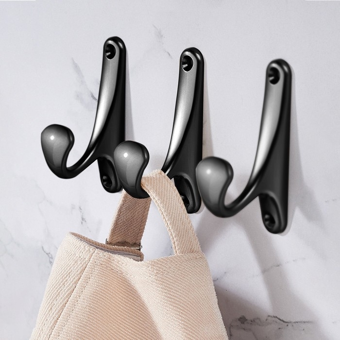 Крючок мебельный CAPPIO CLASSIC, однорожковый, черный Крючок мебельный CAPPIO CLASSIC, однорожковый, черный