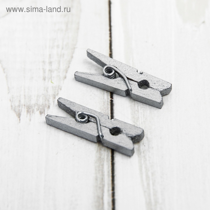 Набор декоративных прищепок в серебре, 50 шт., размер: 2,5 см