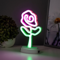 Ночник "Цветок" LED USB 13х5.4х24 см RISALUX