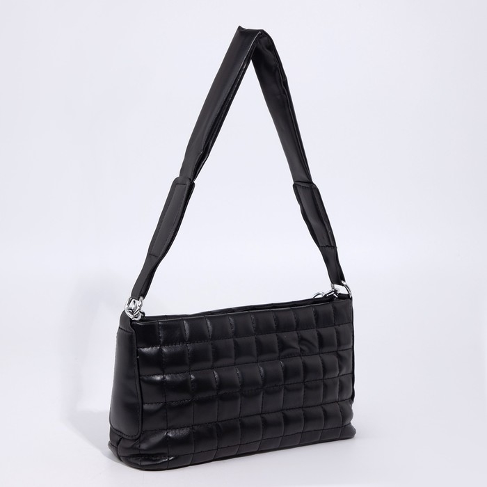 Сумка-багет на молнии, цвет чёрный Сумка-багет на молнии, цвет чёрный