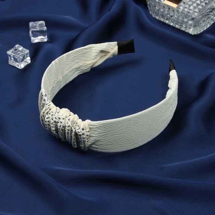 Ободок для волос Ободок для волос "Мэнди" 4 см, белый