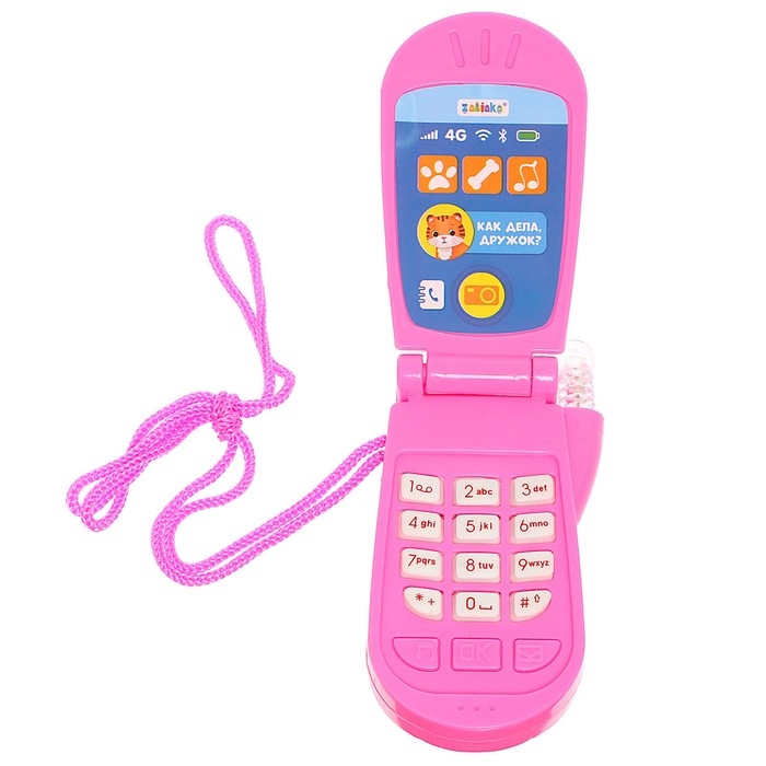 Музыкальный телефон «Друзья», звуковые эффекты, работает от батареек, МИКС Музыкальный телефон «Друзья», звуковые эффекты, работает от батареек, МИКС