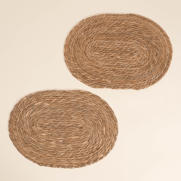 Салфетки сервировочные SL Home, 2 шт, камыш, 43×30 см Салфетки сервировочные SL Home, 2 шт, камыш, 43×30 см