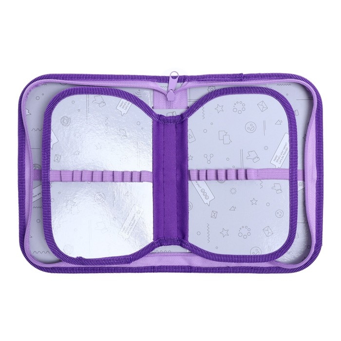 Пенал 3 секции, вкладка внутри, 140 х 210 х 40 мм, тканевый, Calligrata TOP Block Пенал 3 секции, вкладка внутри, 140 х 210 х 40 мм, тканевый, Calligrata TOP Block "Совушка"