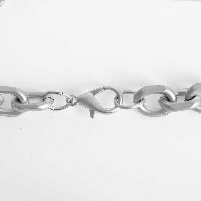 Колье «Цепь» овальные звенья, цвет матовое серебро, 45 см Колье «Цепь» овальные звенья, цвет матовое серебро, 45 см