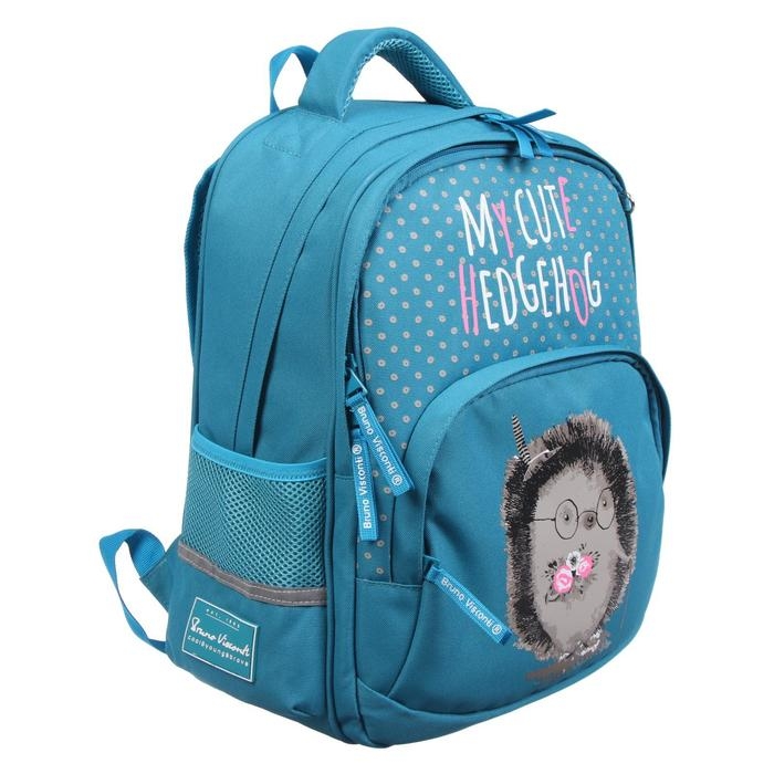 Рюкзак школьный Bruno Visconti Рюкзак школьный Bruno Visconti "Ёжик", 40 х 30 х 19 см, эргономичная спинка, пенал в подарок