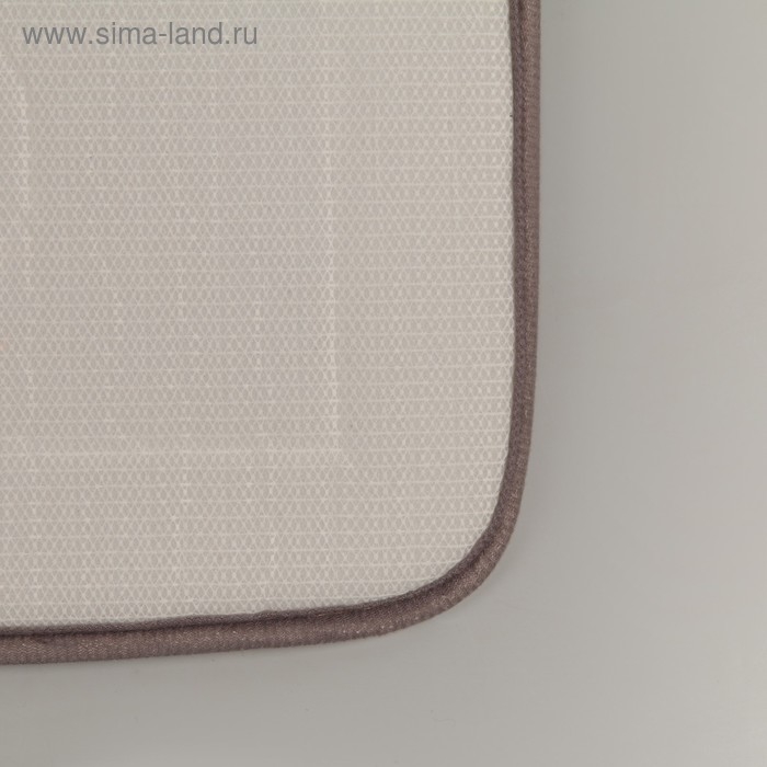 Набор ковриков для ванной и туалета Доляна, 3 шт, 36×43, 40×50, 50×80 см, цвет серый