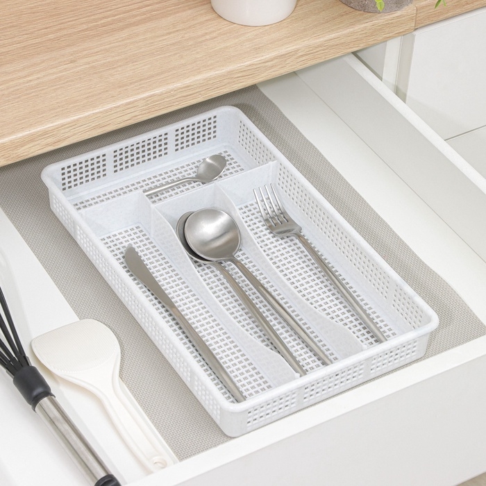 Лоток для столовых приборов Darel plastic, цвет мрамор Лоток для столовых приборов Darel plastic, цвет мрамор