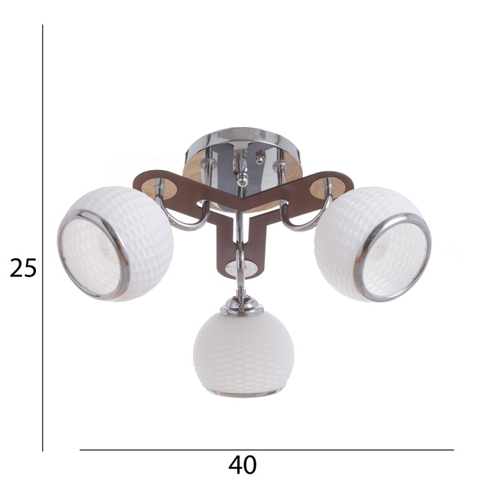 Люстра Люстра "Бетти" 3х40Вт Е27 Хром МОДЕЛЬ: 2800299