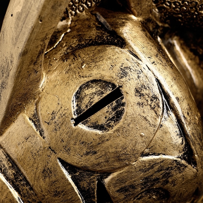 Копилка Копилка "Змея на кувшине" черное золото, 23х25х18см