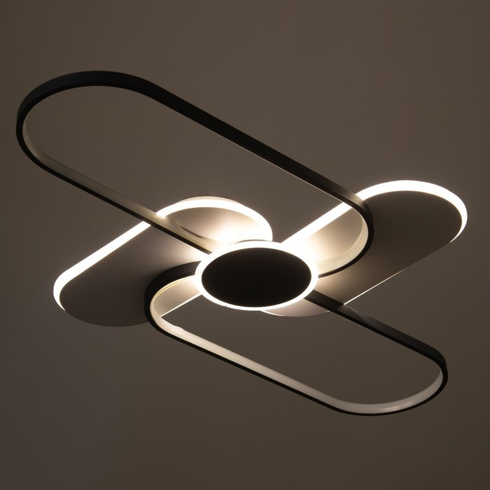 Светильник Светильник "Лайн" LED 90Вт 4000К черно-белый 110х67х6 см BayerLux