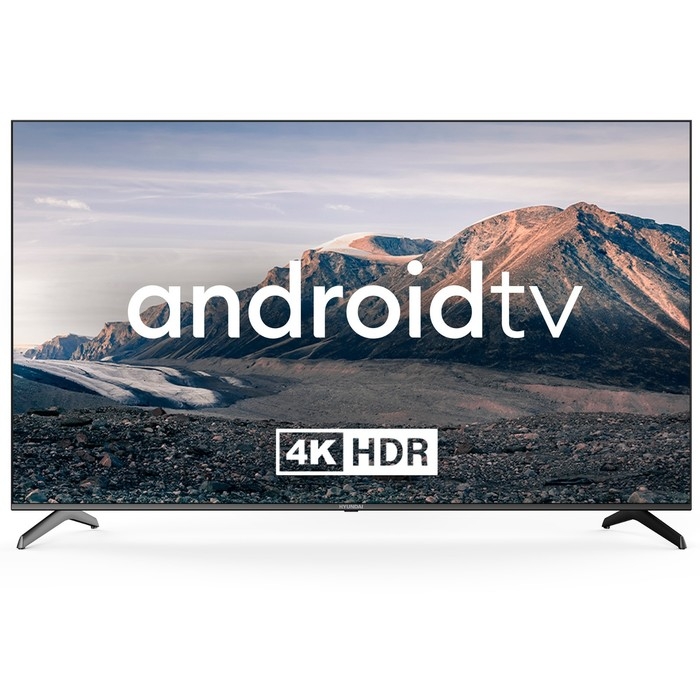 Телевизор LED Hyundai 75 Телевизор LED Hyundai 75" H-LED75BU7006 Android TV Frameless черный 4K Ultra HD 60Hz DVB-T