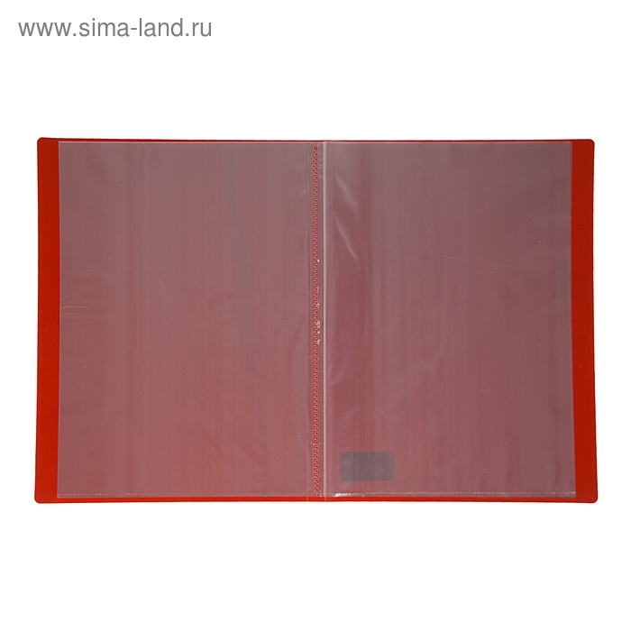 Папка с 10 вкладышами А4, 500 мкм, Calligrata, текстура Папка с 10 вкладышами А4, 500 мкм, Calligrata, текстура "песок", красная