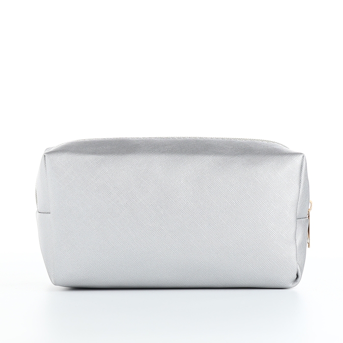 Косметичка на молнии, цвет серебряный Косметичка на молнии, цвет серебряный