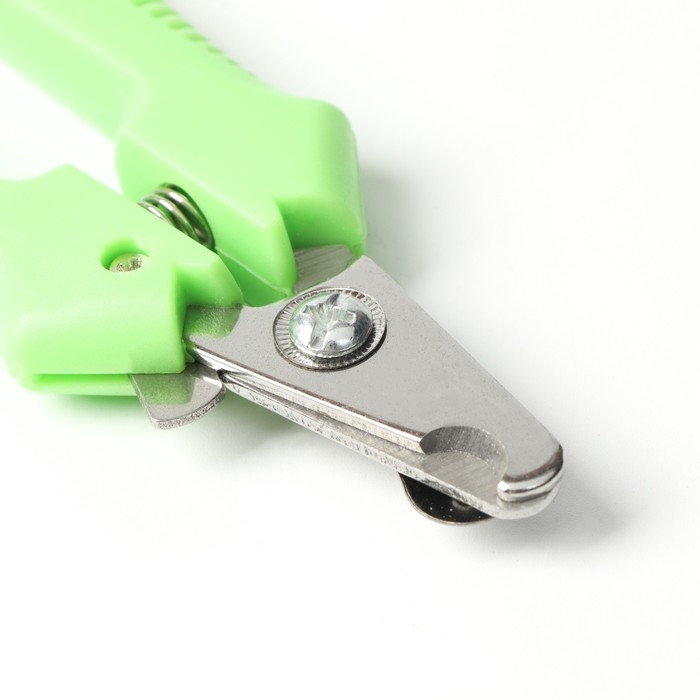 Когтерез боковой малый с прямыми ручками, отверстие 9 мм, зелёный Когтерез боковой малый с прямыми ручками, отверстие 9 мм, зелёный