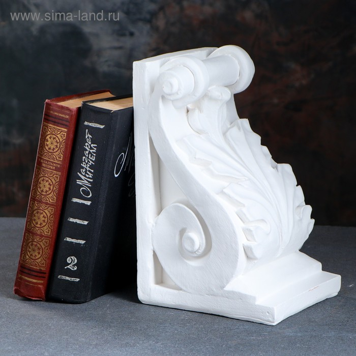 Держатель-подставка для книг  Держатель-подставка для книг "Абстракция", 25см, белый