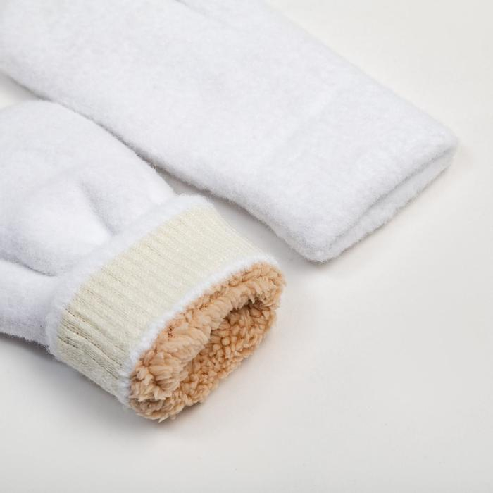 Варежки женские MINAKU  Варежки женские MINAKU "Мягкость", р-р 23 см, цв. экрю